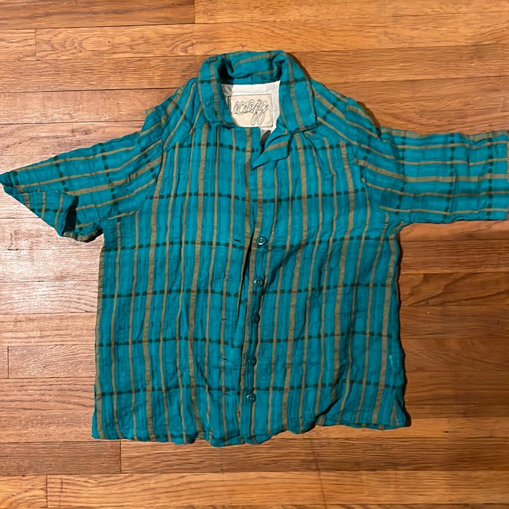 Ace&Jig Etta Shirt in Peacock XS